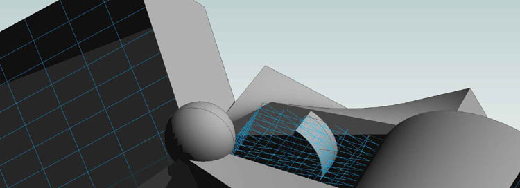 2 Formen mit Hintergrund 01 - 3D-Ansicht - {3D}5