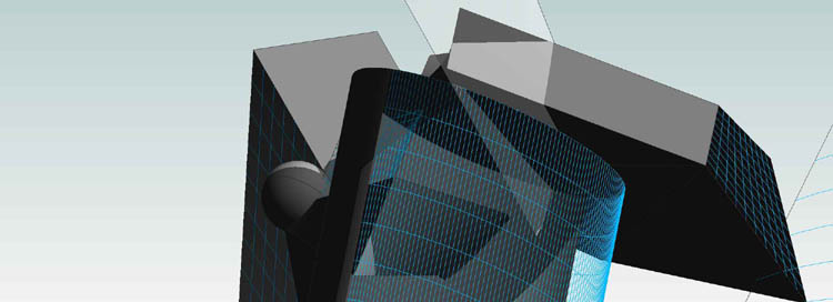 2 Formen mit Hintergrund 01 - 3D-Ansicht - {3D}6